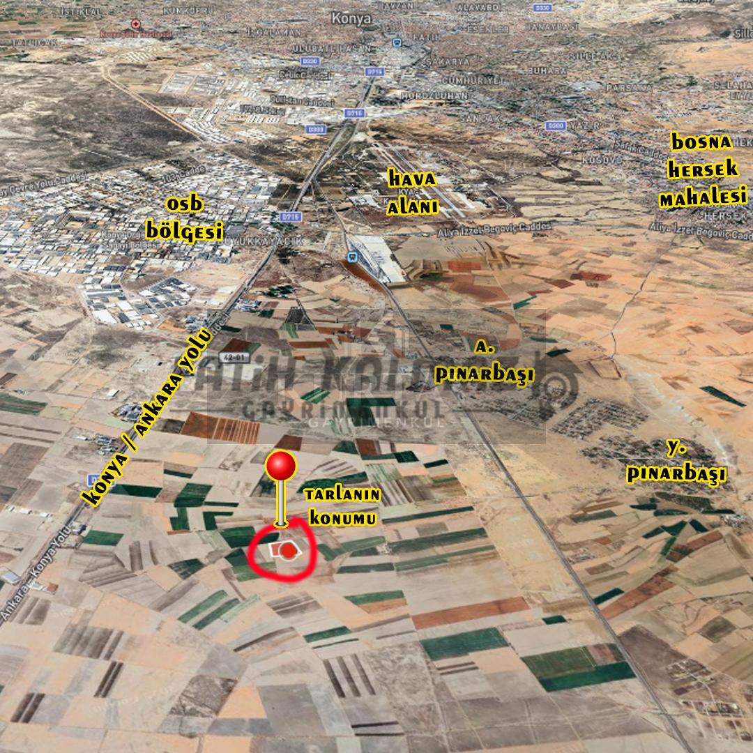 Selçuklu Yukarıpınarbaşı'nda Satılık Tarla - Hisseli - 598 M2