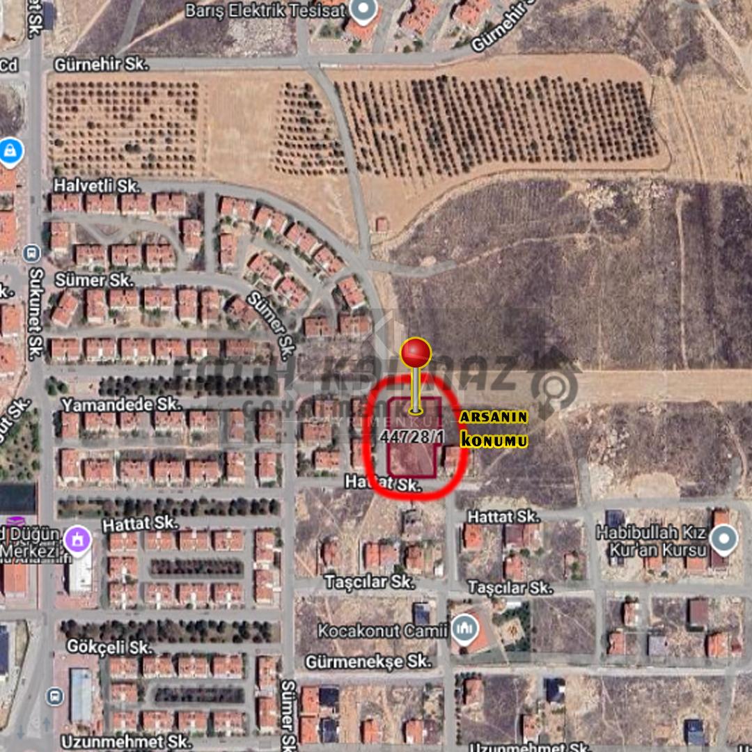 Selçuklu Sancak'da Satılık Arsa - Hisseli - 276 M2