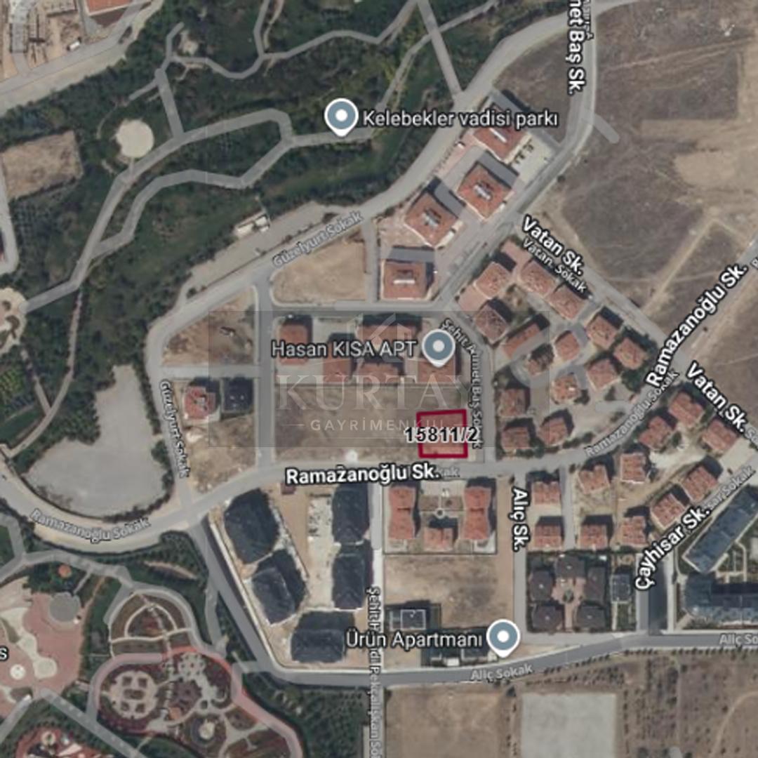 Selçuklu Parsana'da Satılık Arsa - Müstakil - 881 M2 - Kelebekler Vadisi Yanı