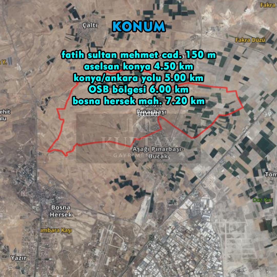 Selçuklu Yukarıpınarbaşı'nda Satılık Bağ&Bahçe - Müstakil - 628 M2