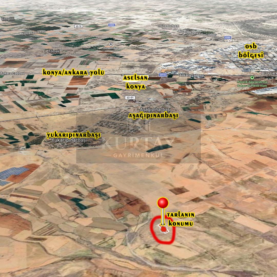 Selçuklu Yukarıpınarbaşı'nda Satılık Tarla - Müstakil - 14.083 M2